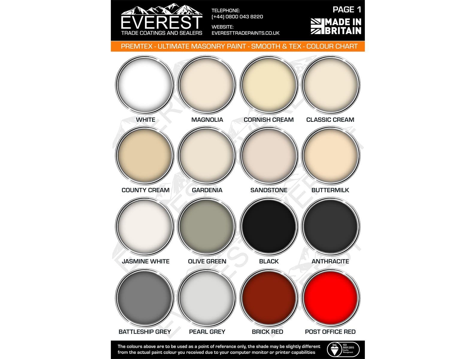 Everest - PremTex - Textured Masonry Paint - Everest Paints