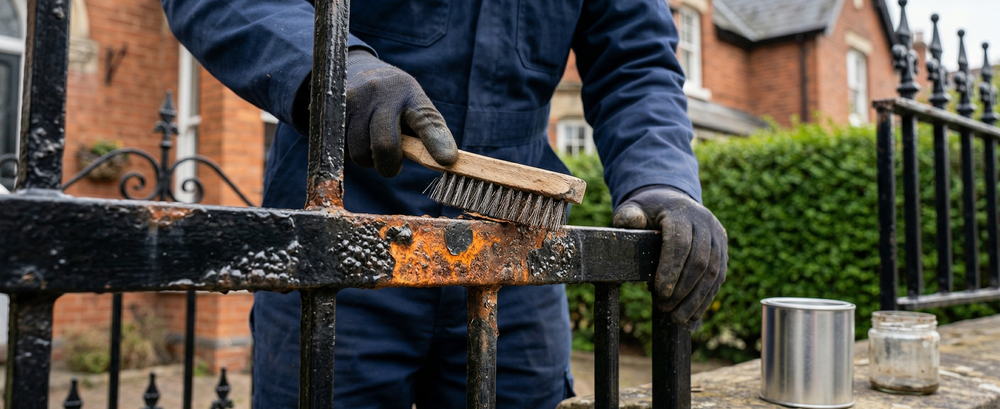 Why is My Metal Fence Rusting Through New Paint? | Fix Rust Bleed ...
